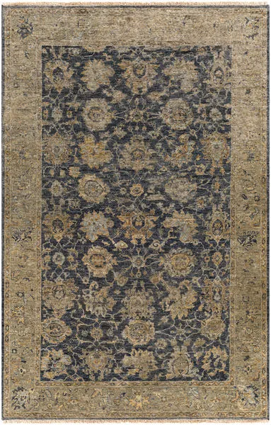 Product Image 1 for Anatolia Hand-Knotted Black/ Beige Rug - 9' x 12' from Surya
