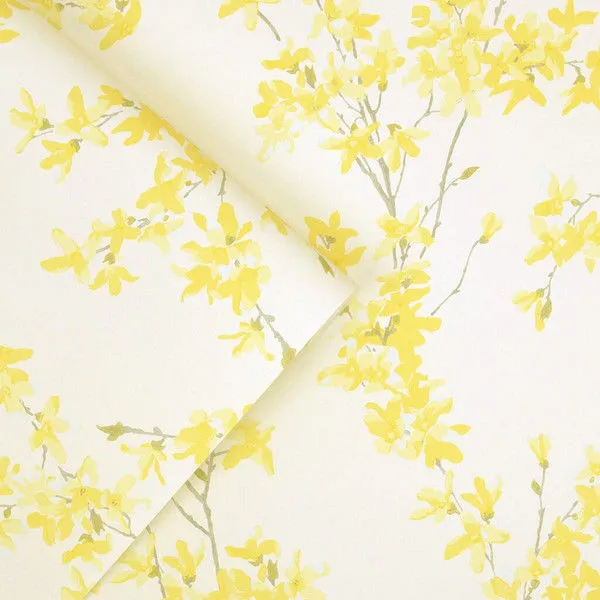 Product Image 1 for Laura Ashley Forsythia Sunshine Floral Wallpaper from Graham & Brown