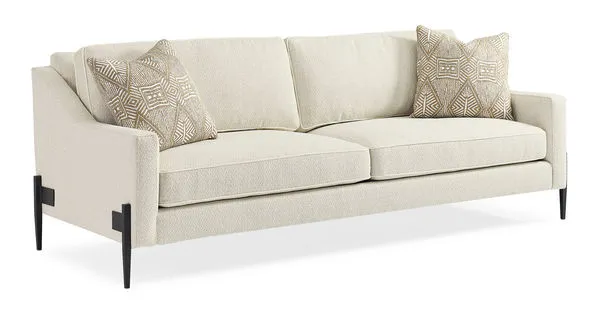 Product Image 1 for Cream Fabric Modern Remix Sofa from Caracole