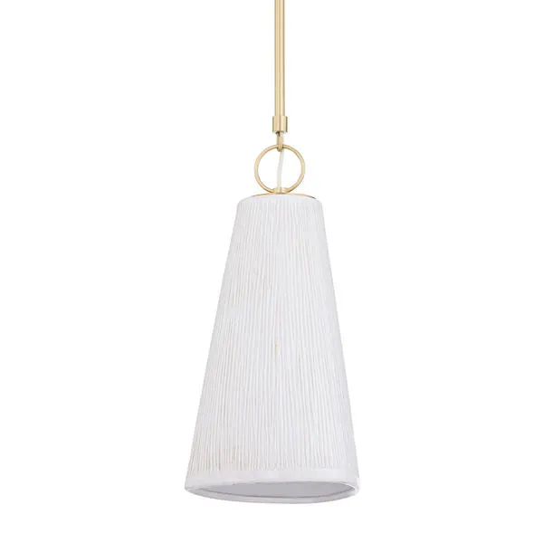 Product Image 1 for Dryden 1-Light Pendant - Aged Brass from Hudson Valley