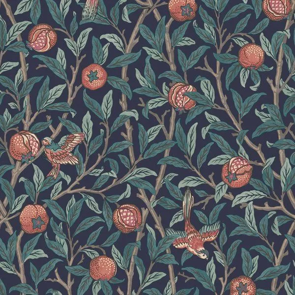 Product Image 1 for William Morris Bird & Pomegranate Wallpaper from Graham & Brown