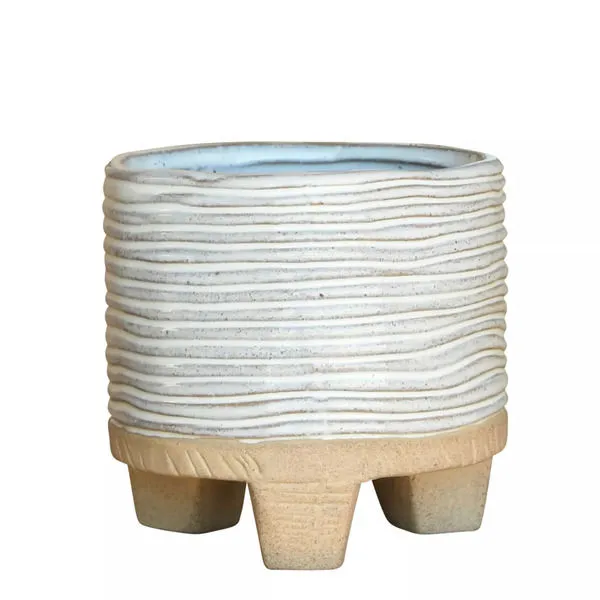 Product Image 6 for Ramos Horizontal Stripe Cachepot, Stoneware from Homart