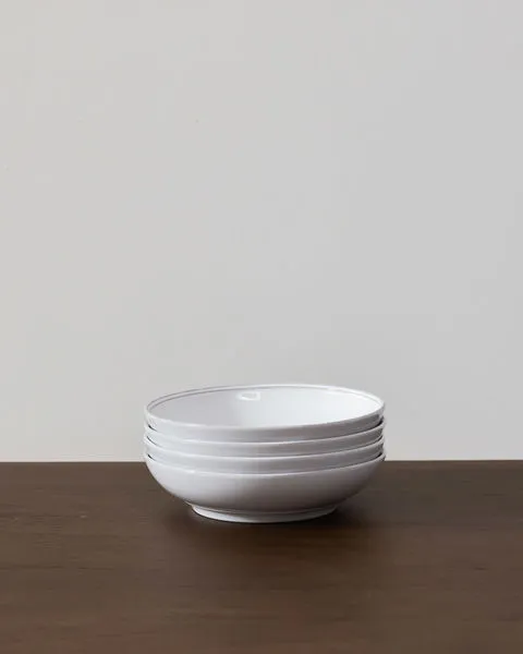 Product Image 3 for Friso Ceramic Stoneware Pasta Bowl, Set of 6 - White from Costa Nova