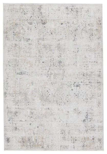 Product Image 5 for Vida Abstract Light Gray/ Gold Rug from Jaipur