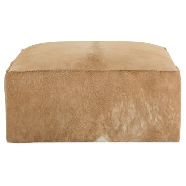 Product Image 1 for Miles Hair on Hide Ottoman from Rowe Furniture