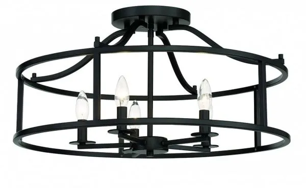 Product Image 1 for Stockton 5 Light Semi-Flush from Savoy House