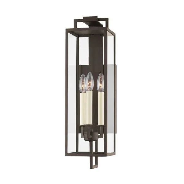 Product Image 1 for Beckham Textured Bronze Exterior Wall Sconce from Troy Lighting