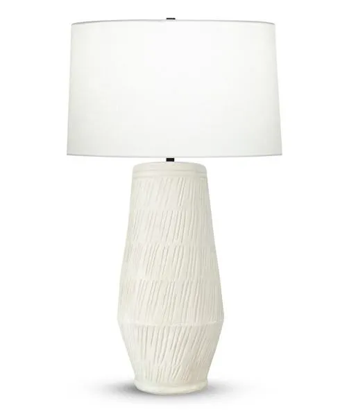 Product Image 1 for Alden Textured Ceramic Table Lamp - Cream from FlowDecor