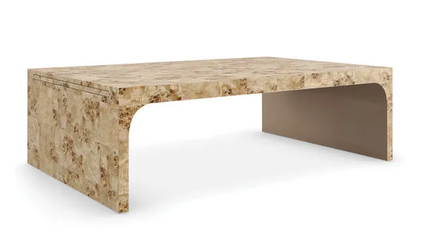 Product Image 3 for Burlesque Mappa Burl Hardwood Cocktail Table from Caracole