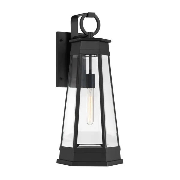 Product Image 1 for Payne 1-Light Outdoor Wall Lantern in Matte Black from Savoy House