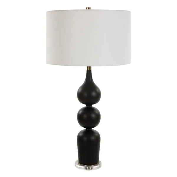 Product Image 4 for Caviar Black Table Lamp from Uttermost