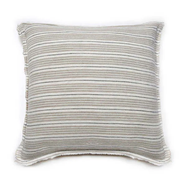 Product Image 1 for Newport 20" Accent Pillow with Insert - Natural / Midnight from Pom Pom at Home