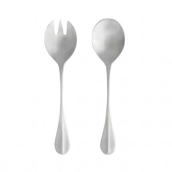 Product Image 1 for Nau Brushed Stainless Steel Salad Serving Set, 2 Pieces from Costa Nova