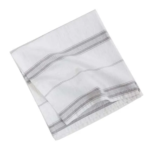 Product Image 1 for Cambria Striped Cotton Napkins, Set of 4 - Grey from Pom Pom at Home