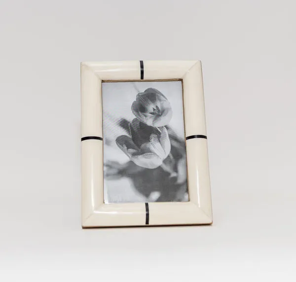 Product Image 1 for Omari Black & White Bone Photo Frame from BIDKHome