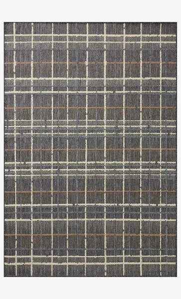 Product Image 3 for Rainier Charcoal / Multi Indoor / Outdoor Plaid Rug - 2'3" x 7'7" from Loloi