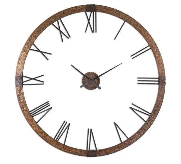 Product Image 1 for Uttermost Amarion 60" Copper Wall Clock from Uttermost