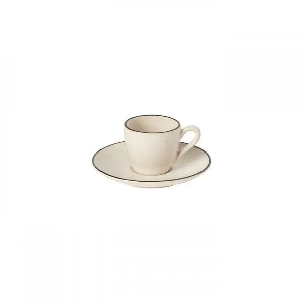 Product Image 1 for Augusta Rim Ceramic Stoneware Coffee Cup and Saucer from Costa Nova
