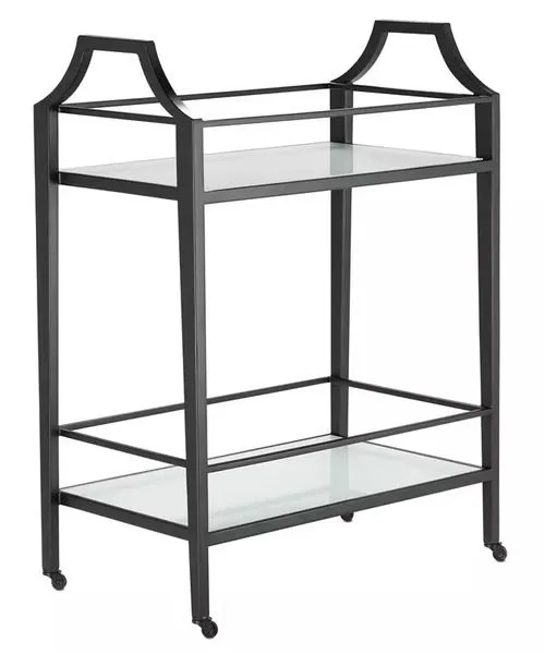 Product Image 3 for Torrey Black Bar Cart from Currey & Company