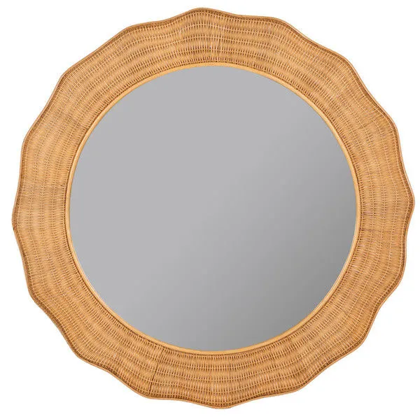 Product Image 1 for Yasmine Rattan Round Mirror from Cooper Classics