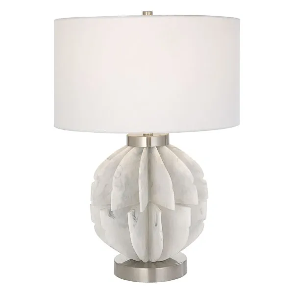 Product Image 6 for Repetition White Marble Table Lamp from Uttermost