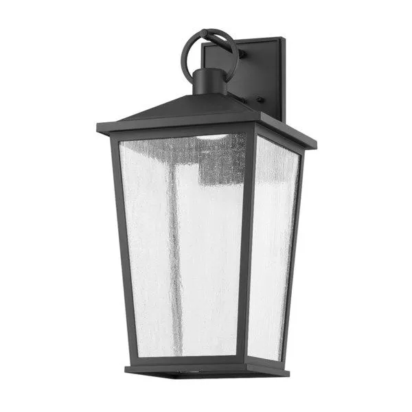 Product Image 1 for Soren Textured Black 1-Light Exterior Wall Sconce from Troy Lighting