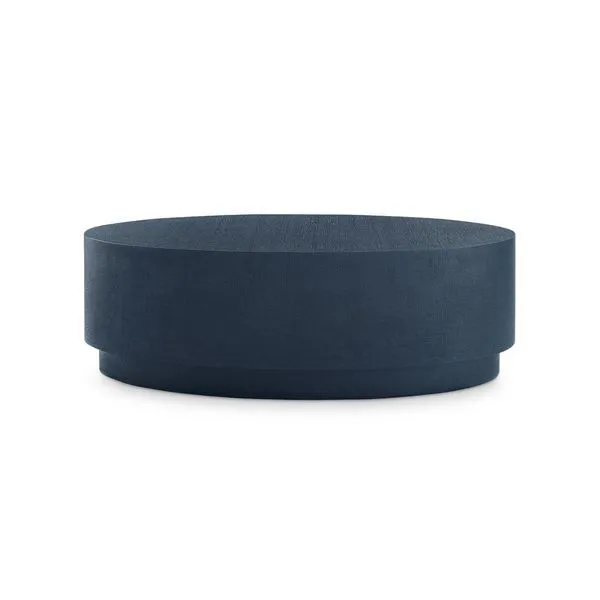 Product Image 8 for Mila Navy Oval Drum Coffee Table from Villa & House
