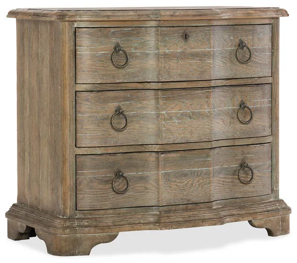 Product Image 1 for Boheme Bastogne Oak & Cedar Veneer Three-Drawer Nightstand from Hooker Furniture