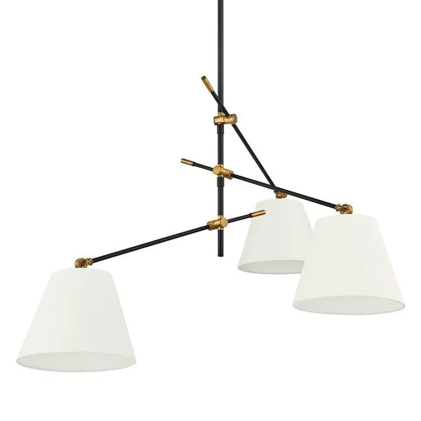 Product Image 2 for Navin Patina Brass 3-Light Chandelier from Troy Lighting
