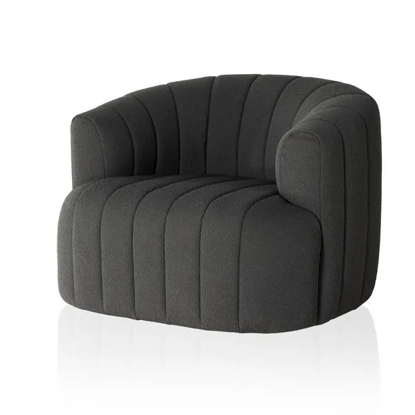 Product Image 1 for Elliana Fiqa Charcoal Boucle Swivel Accent Chair from Four Hands