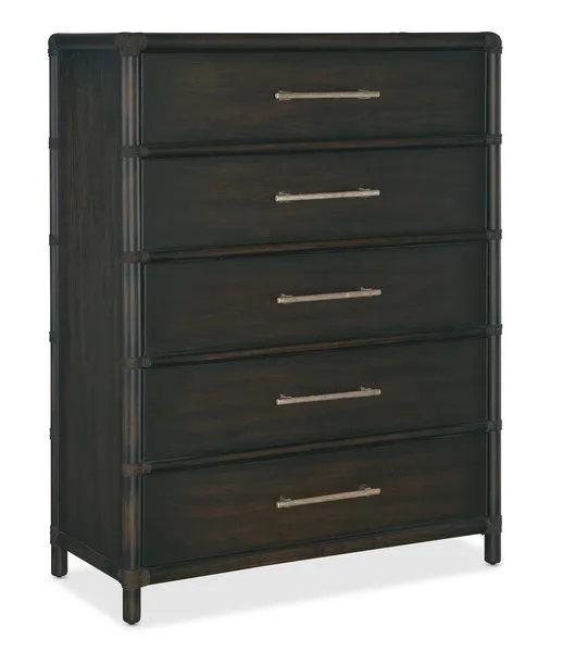 Product Image 1 for Retreat Pole Rattan Five-Drawer Chest from Hooker Furniture