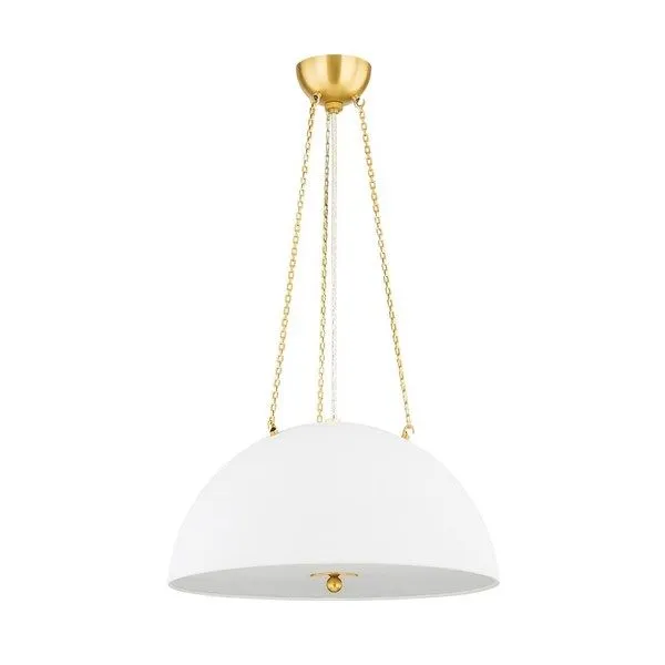 Product Image 1 for Chiswick 3-Light Aged Brass Pendant from Hudson Valley