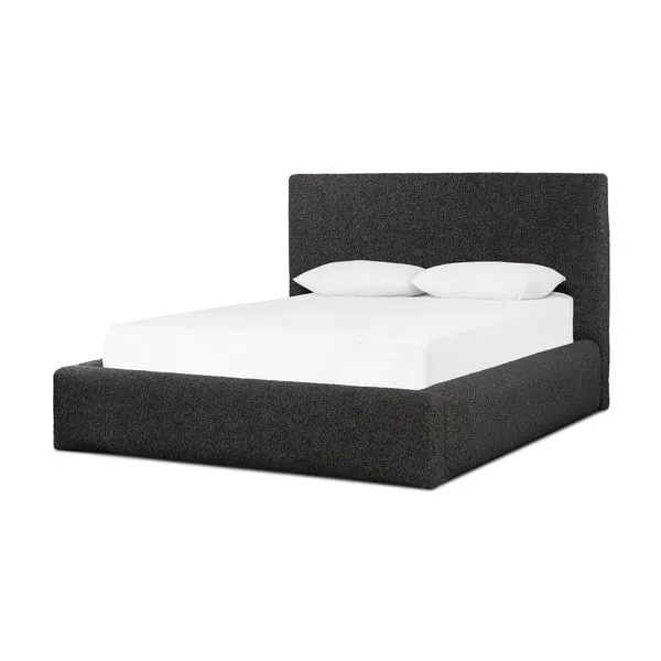 Product Image 1 for Quincy Lisbon Charcoal King Bed from Four Hands