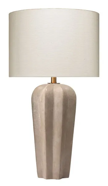 Product Image 2 for Regal Table Lamp Cement Drum Shade from Jamie Young