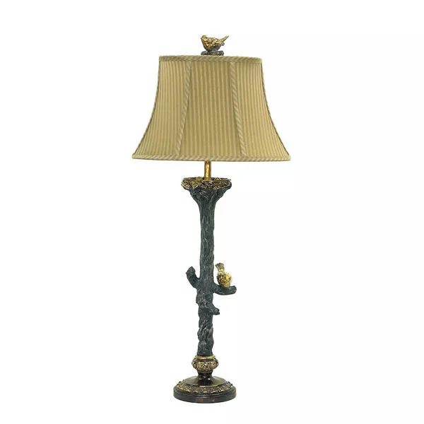 Product Image 1 for Bird On Branch Table Lamp In Black And Gold Leaf from Elk Home