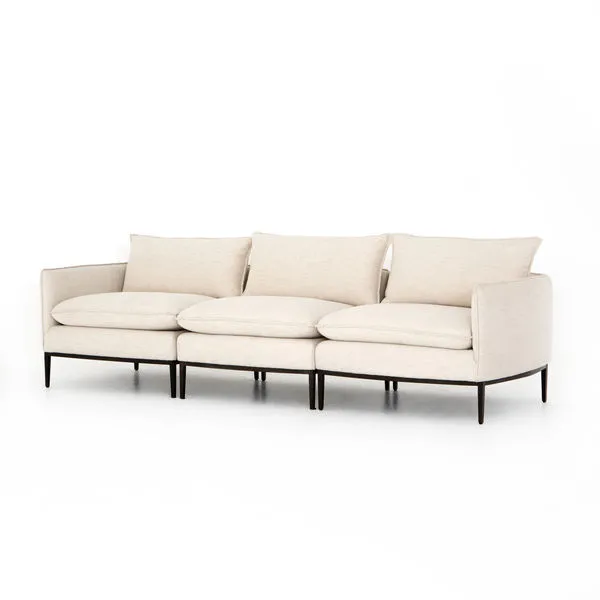 Product Image 1 for Donovan 3 Pc Sectional Abode Ivory from Four Hands