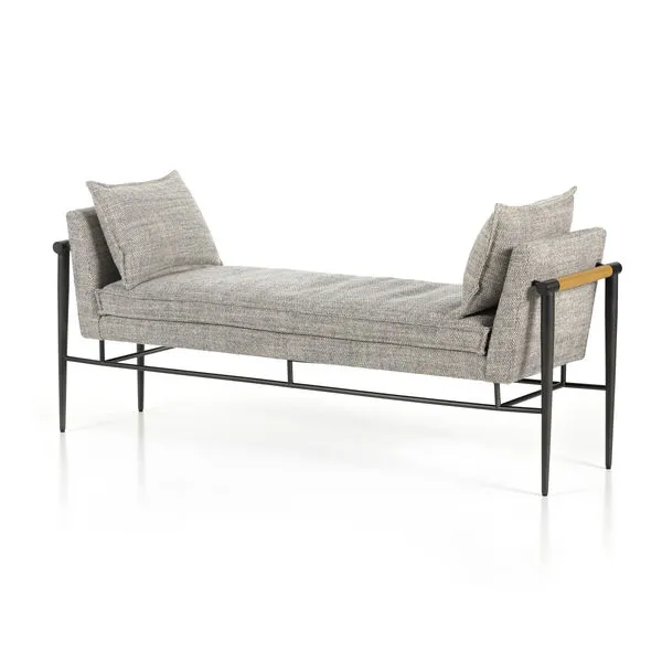Product Image 9 for Rowen Chaise-67"-Thames Raven from Four Hands