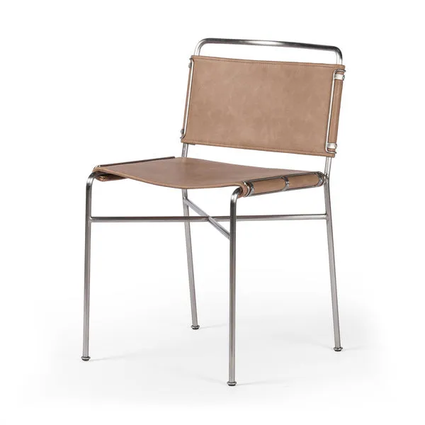 Product Image 1 for Wharton Faux Leather Dining Chair - Sierra Nude from Four Hands