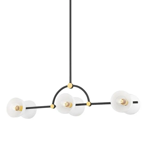 Product Image 1 for Belle 6-Light Modern Gold Island Light from Mitzi
