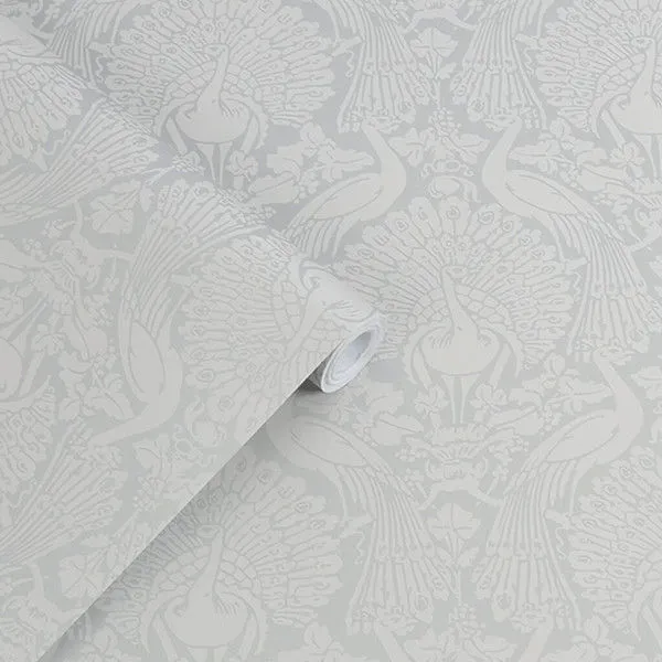 Product Image 1 for Laura Ashley Peacock Damask Metallic Wallpaper from Graham & Brown